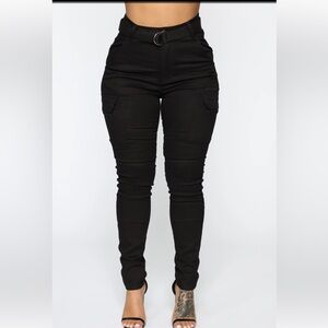 Kadet Kelly Cargo Skinny Pants- Black